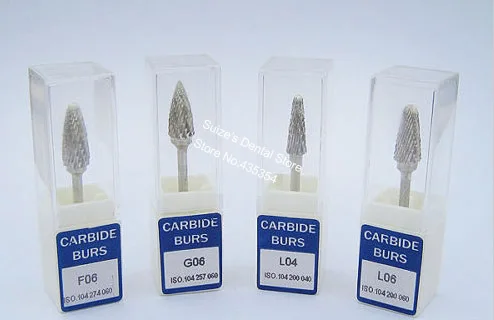 

4 Pieces Dental Tungsten Steel Lab Burrs Tooth Drill Carbide Burs