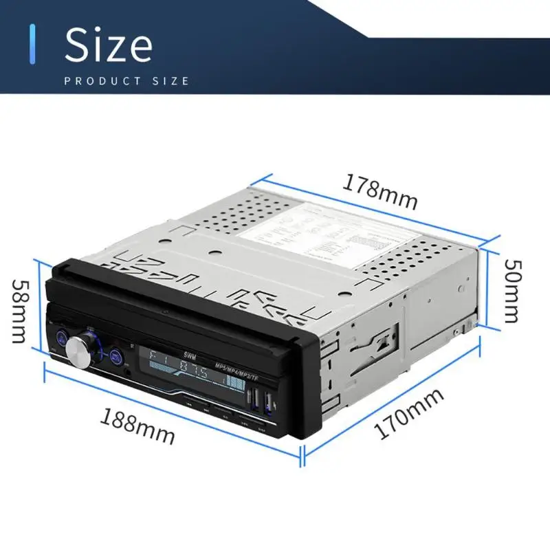 T100 7 дюймов Автомобильный стерео MP5 плеер RDS FM AM радио Bluetooth USB AUX головное устройство Автомобильный видео плеер Автомобильный mp4,mp5