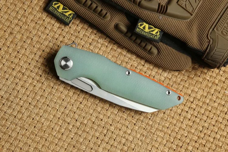 Два солнца G10 ручка TS48 D2 Flipper мяч brearing складной нож для кемпинга, охоты, карманный нож для выживания на природе, для повседневного использования, инструмент