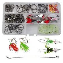 Hyaena 169 шт. рыболовные снасти, рыболовная коробка Spainner Bass с металлической приманкой, рыболовные поворотные рыболовные мягкие лягушки
