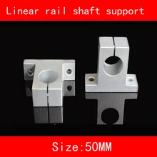 2piece/lot Aluminium linear rail shaft 40mm 50mm SK40 SH40A SK50 SH50A Linear Rail Shaft Support XYZ Table CNC part 2pc diameter 20mm 1000mm linear round shaft harden rod chrome plated linear shaft for linear slide system cnc xyz table