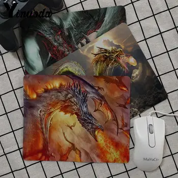 

Yinuoda Boy Gift Pad Fire Dragon Customized MousePads Computer Laptop Anime Mouse Mat Top Selling Luxury Print gaming mousepad