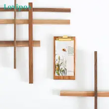 Твердый деревянный держатель меню кафе ресторан зажим для меню купюр примечание клип доска файл доска папка для подписи цена бумага зажим для листа