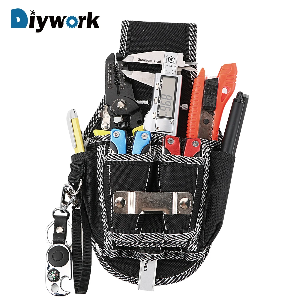 Лучший DIYWORK талии карман инструмент ремень сумка молоток, дрель хранения дрель шуруповерт Утилита Комплект держатель плотник сумка для инструмент...