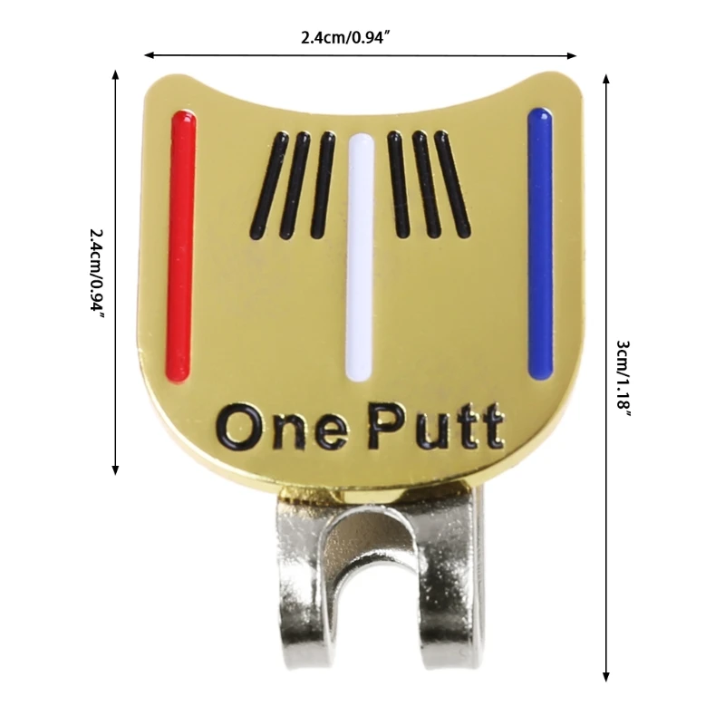 Зажим для кепки для игры в гольф s мяч направленный маркер съемный металлический Профессиональный тренировочный колпачок для гольфа прищепки расходные материалы