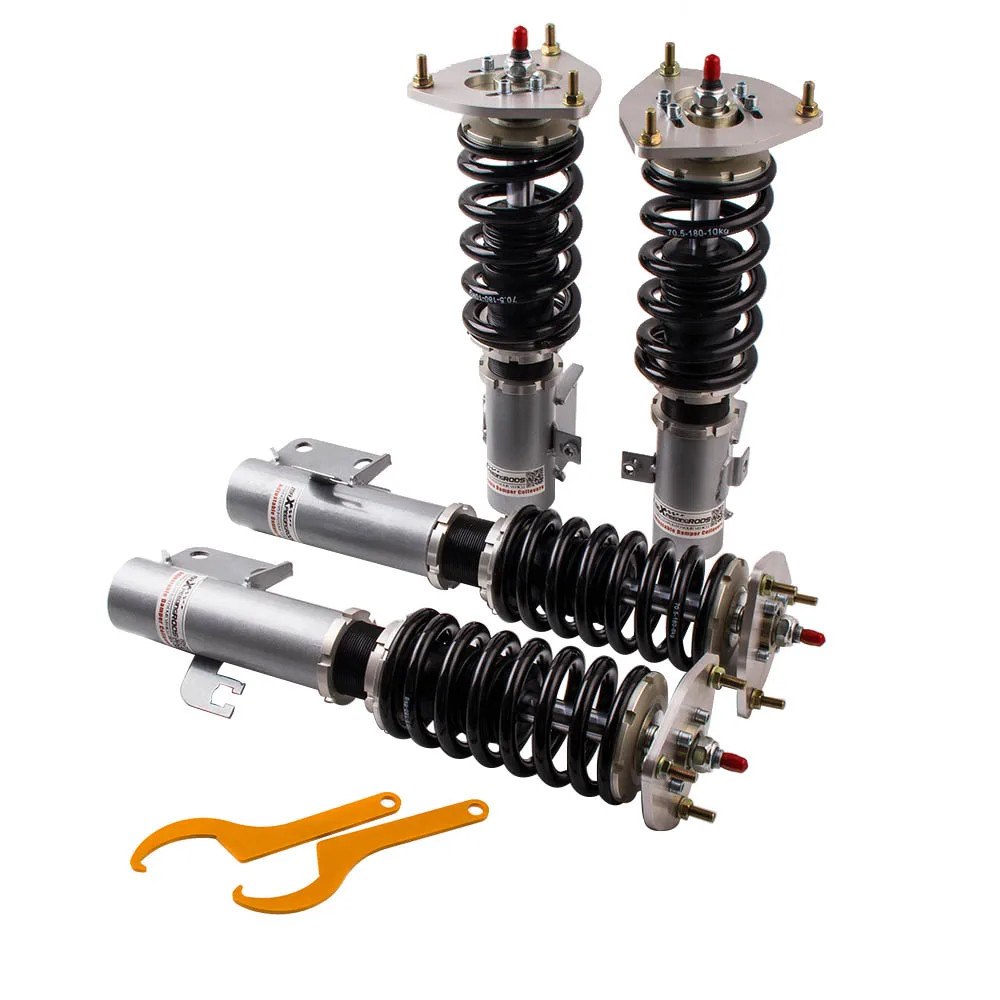 

Full Coilovers Coilover Suspension Spring Struts for Subaru Impreza WRX GC8 93-01 Shocks Struts Front Rear Adjustable Damper
