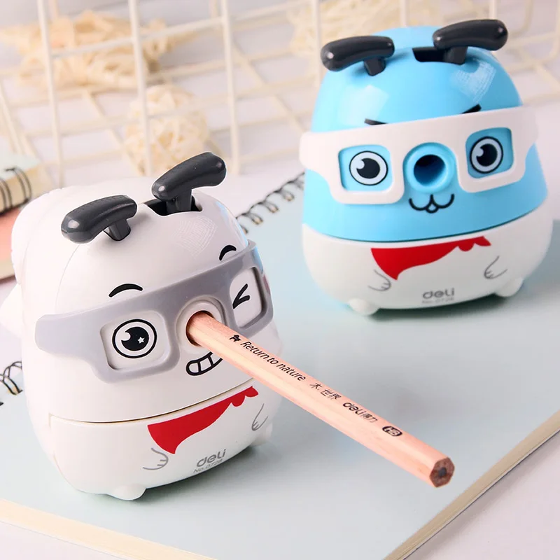 

Korean Stationery Cute Kawaii Animal Dog Pencil Sharpener Hand Crank Mechanical pencil Sharpeners For Kids Gift School Supplies