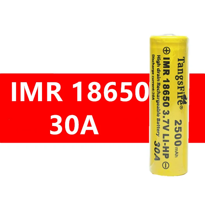 

1 pcs 2500 mAH 30A IMR 18650 Rechargeable Battery cell high capacity for flashlight headlamp toy E-CIG power bank low price
