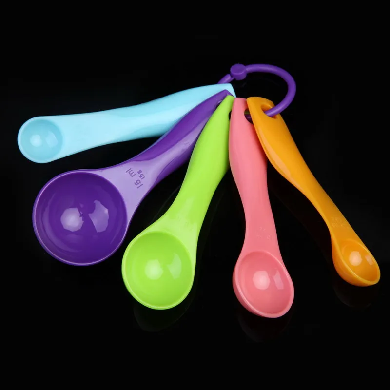 Online Get Colourful Kitchen Utensils Aliexpress 5pc Set Kitchen Colour Works Measuring Cup Baking Utensil Kit Tool 1ml