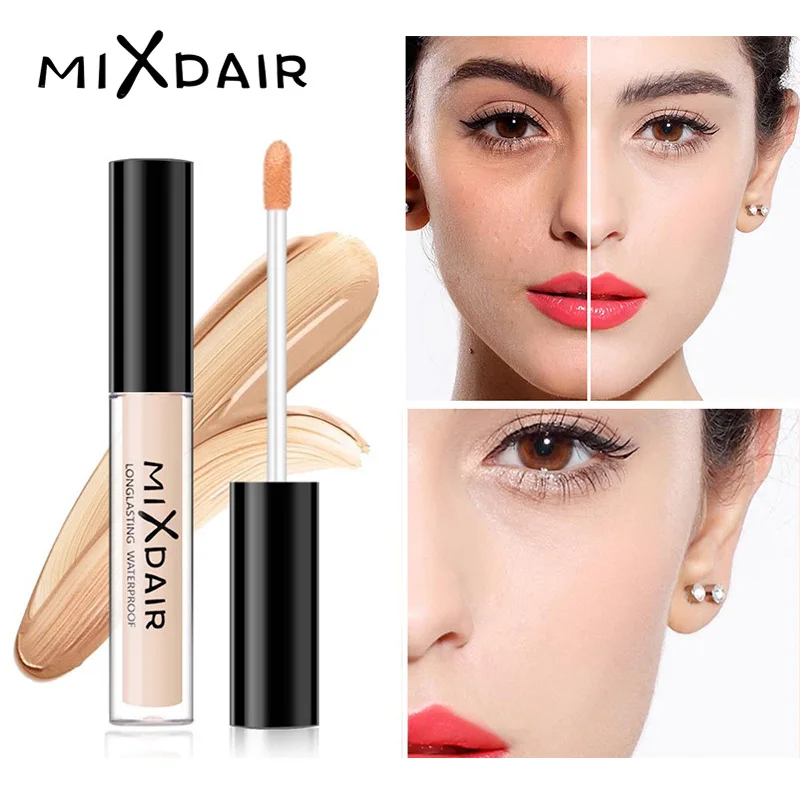 

MIXDAIR Liquid Concealer Makeup For Face Full Cover Dark Circles Blemish Convenient Foundation Cream Contour Primer Cosmetics