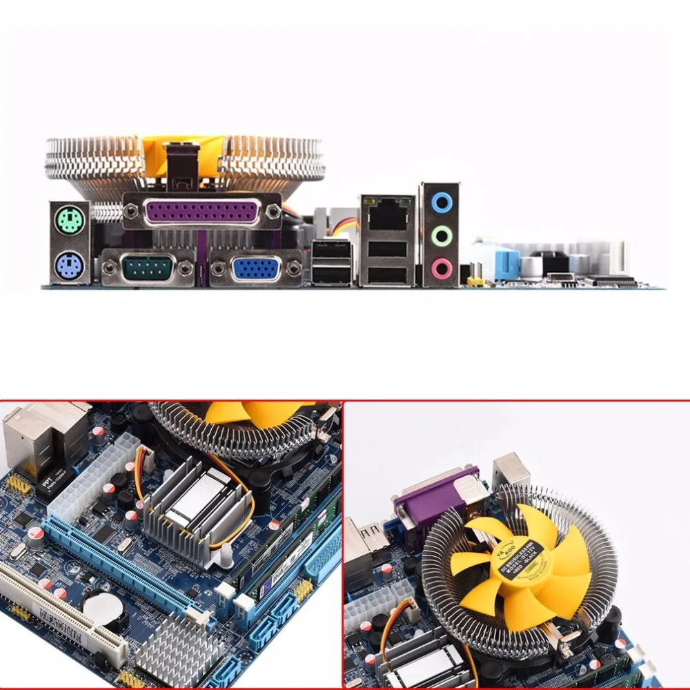 Материнская плата набор cpu с 4 ядра 2,66 г Процессор i5 core + 4 gb Оперативная память + вентилятор ATX Рабочий стол компьютера материнская плата