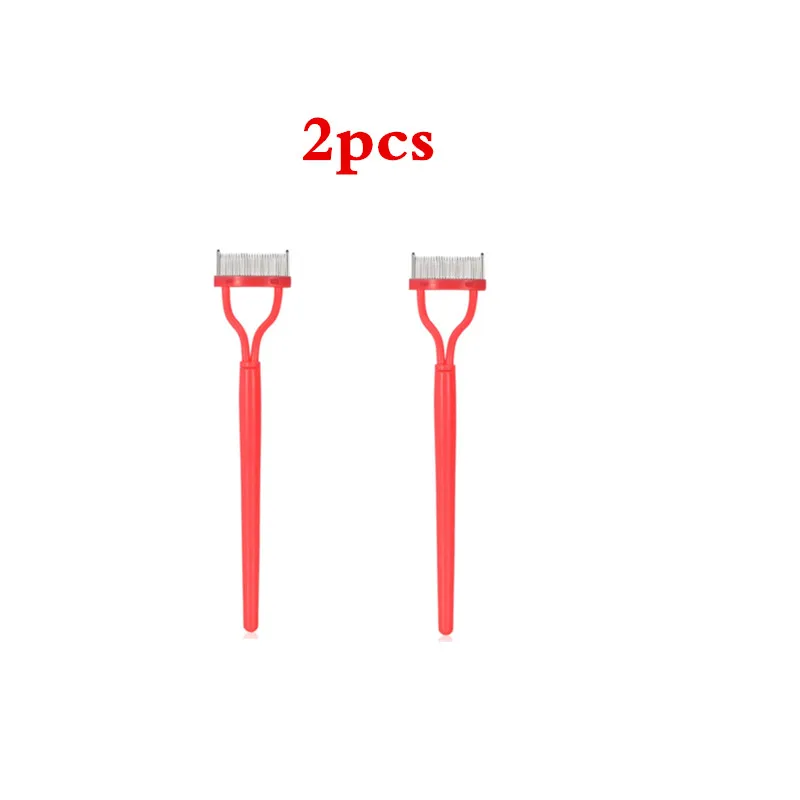 

1pc Pink Color Eyelash Comb Eyebrow Brushes+10pcs Silica Eyelash Display Bar Curler Mascara Applicator Cosmetic Makeup Tools Set