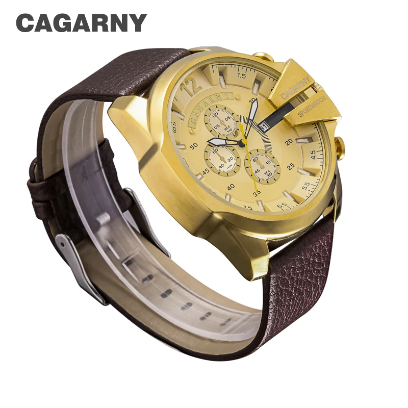 cagarny dz style quartz watch men golden mens watches (14)