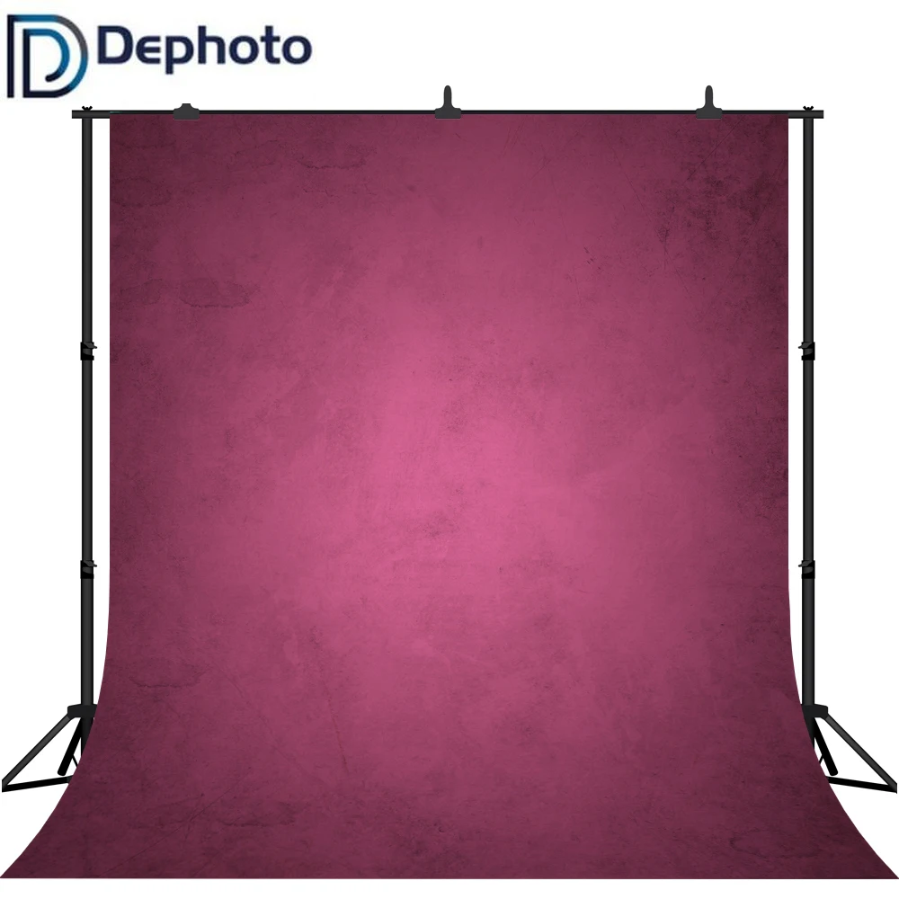 DePhoto Vinyl Cloth Photography Backdrop Old Master Violet Photo Background Studio Solid Pure Color Wedding Photocall Photophone |