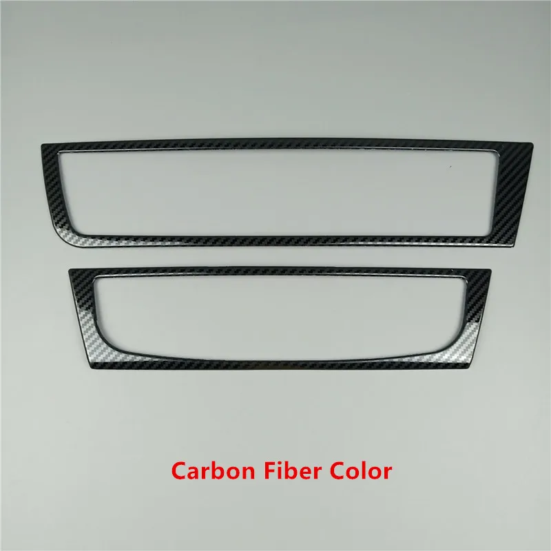 Car-Styling-Air-Conditioning-CD-Panel-Decoration-Cover-Trim-2pcs-For-Audi-A6-C7-A7-2012