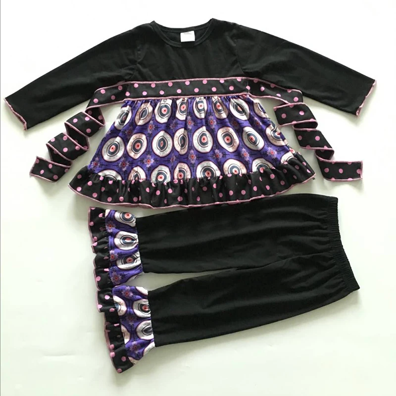 

hot sale high quality cotton wholesale fall and winter boutique baby outfit kids clothes