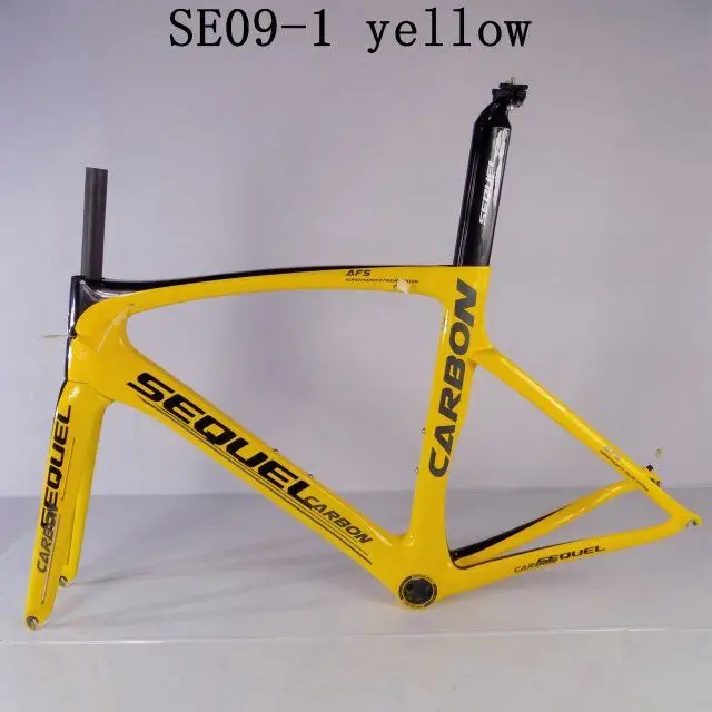 Top Yellow cadre carbone route 2019 full carbon fiber SEUQEL chinese cheap carbon bike frames 8