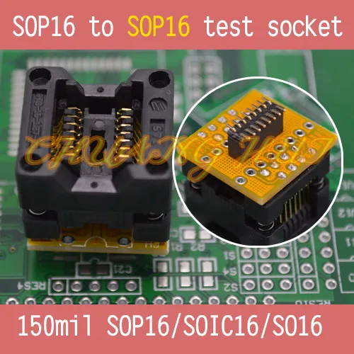 

150mil SOP16 to SOP16 test socket sop16/soic16/si16 socket