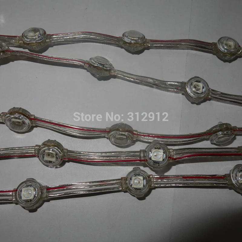 

60mm pitch IP68 WS2812B LED addressable pixel string;rgb full color;DC5V input;40pcs a string