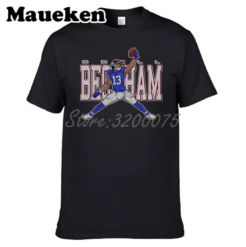 Мужская футболка Odell Beckham JR 13 Jordan New York с круглым вырезом W17083002|t shirt men|jordan t-shirtt |