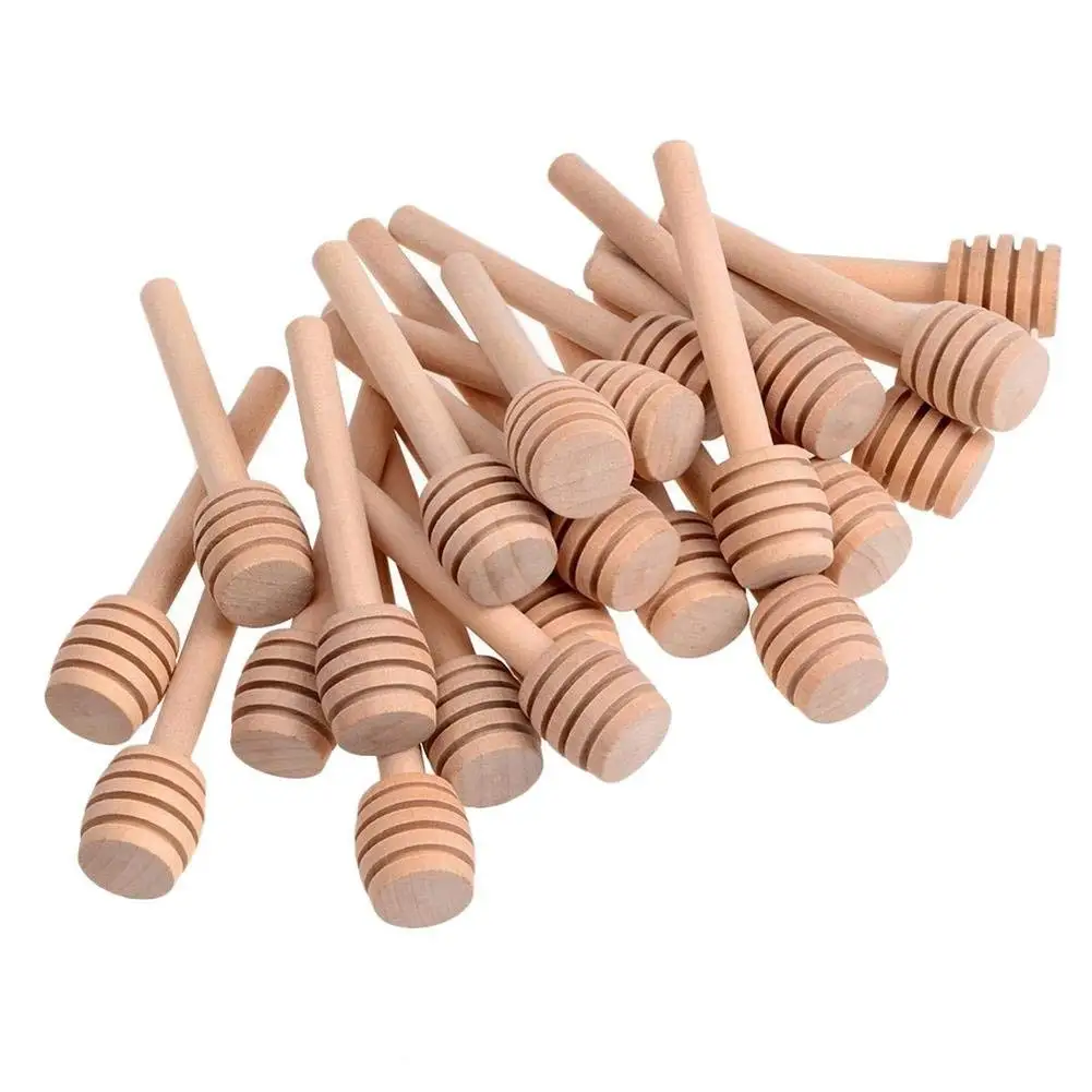 

24 PCS Mini Wooden Stirring Sticks Household Honey Dippers Coffee Milk Tea Stirring Sticks