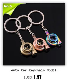 Car Keychain Gear Shift Knob Type Car Modified Key Ring Auto Metal Key Chain car-styling Red Yellow Silver Blue Black