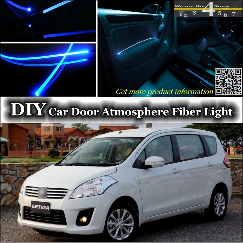 Внутреннее освещение настроение атмосферы оптоволоконная лента свет для Suzuki Ertiga