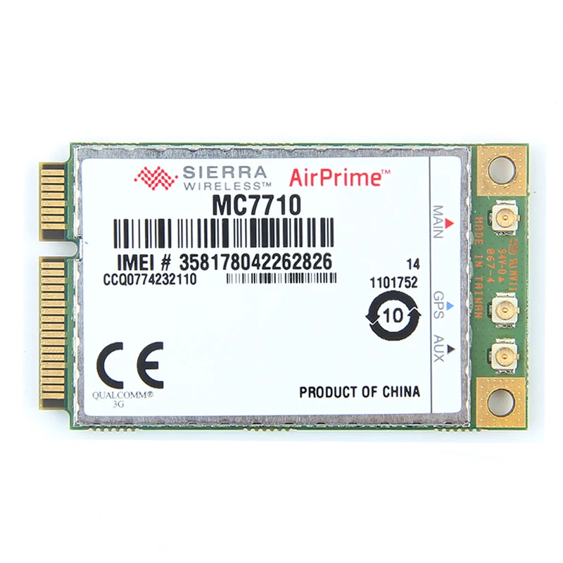 Unlocked Sierra Wireless Airprime MC7710 Mini PCI-E LTE/HSPA + 3G 4G Module Wlan WWAN Card 800/900/2100MHz Support Gobi API Unlocked Sierra Wireless Airprime MC7710 Mini PCI-E LTE/HSPA + 3G 4G Module Wlan WWAN Card 800/900/2100MHz Support Gobi API
