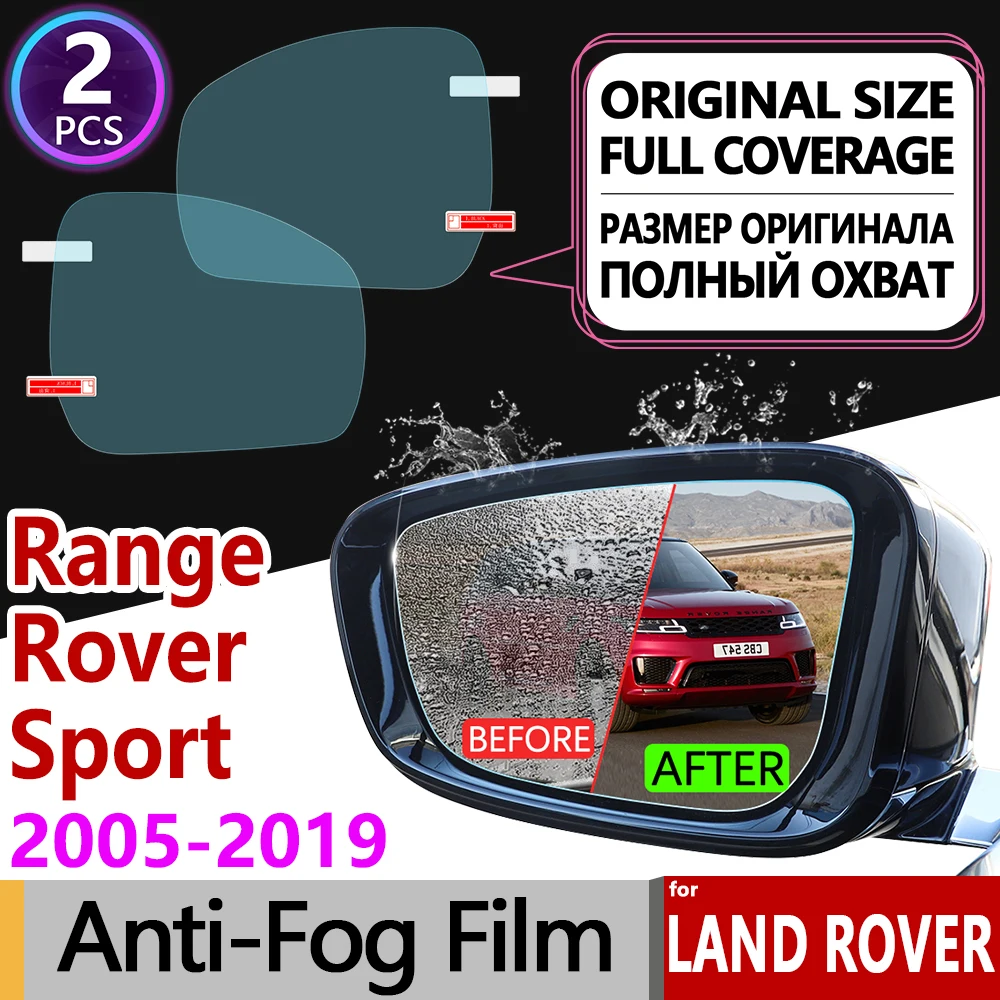 

for Land Rover Range Rover Sport 2005~2019 Full Cover Anti Fog Film Rearview Mirror Accessories L320 L494 2010 2014 2015 2017