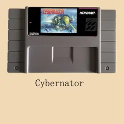 Cybernator 16 бит большая серая игровая карта для NTSC игрового плеера