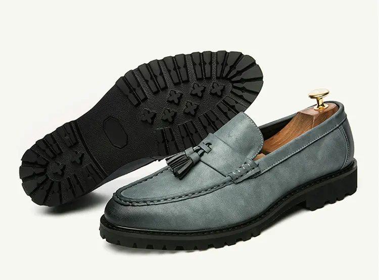 Мужские мокасины с перфорацией типа «броги»; модельные туфли; деловые туфли-оксфорды для мужчин; итальянская брендовая мужская кожаная обувь на плоской подошве; обувь для вождения; LH-71