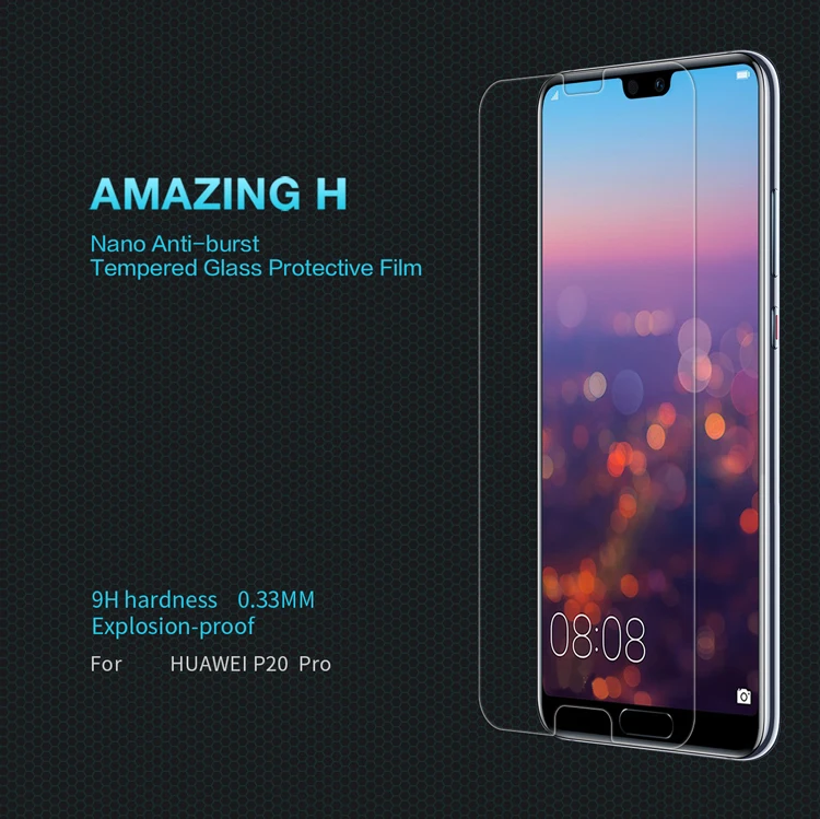 Huawei P20 Pro Lite Honor 8 Защитная стеклянная пленка NILLKIN Amazing H Nanometer 9H Защитная стеклянная пленка