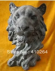 

Chinese bronze ancient statues Tiger Head Handmade visual antique discount 30%