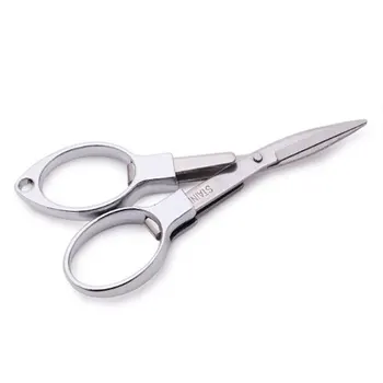 

2016 Convenient Folding Stainless Steel 8 Words Glasses Small Scissors Keychain Camping Fishing Scissor Mini Cutter