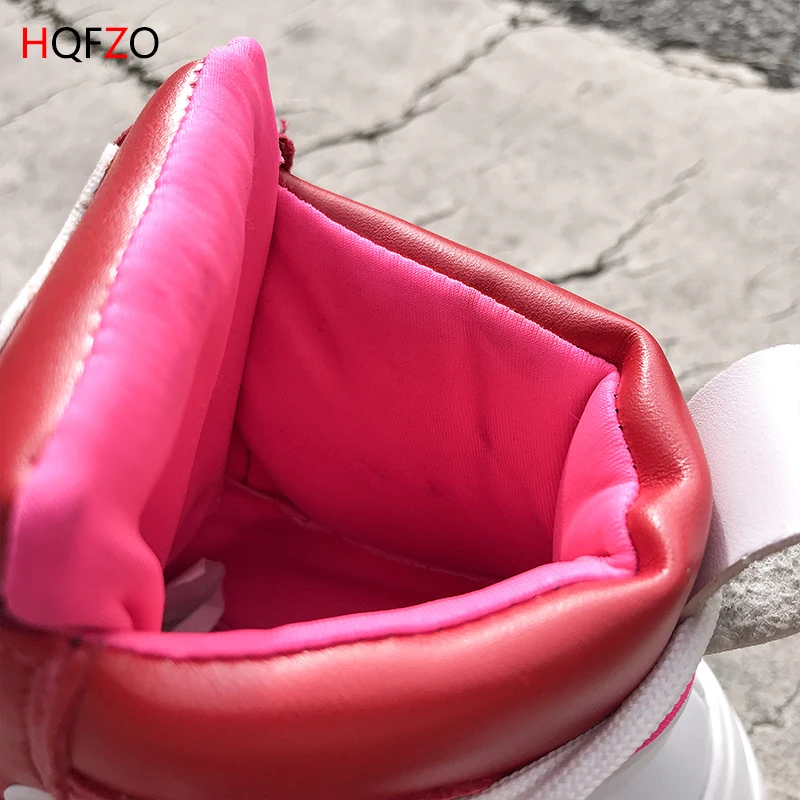 HQFZO/высокое качество Новинка 2019 года повседневные женские кроссовки на платформе