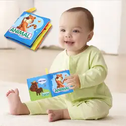 Блокнот, Обложка из мягкой ткани для малышей, детей раннего образования книга комиксов игрушки