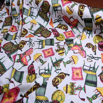 

Natural silk stretch satin printing fabric new furniture pattern printing 19 m silk dress skirt fabric boutique fashion cloth