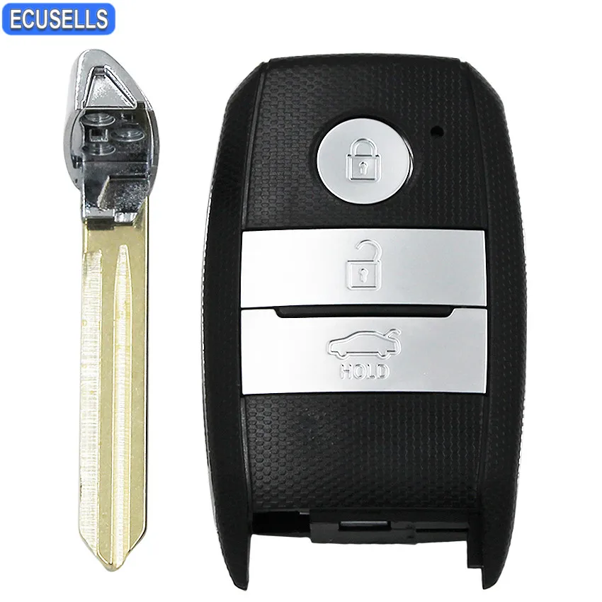 3 Button Remote Key Shell Case Smart Car Key Housing Cover Fob for Kia