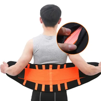 

Men And Women Waist Trimmer Belt Lumbar Back Support Gym Fitness Weightlifting Belt Adjustable Abdominal Elastic Waist Trainer