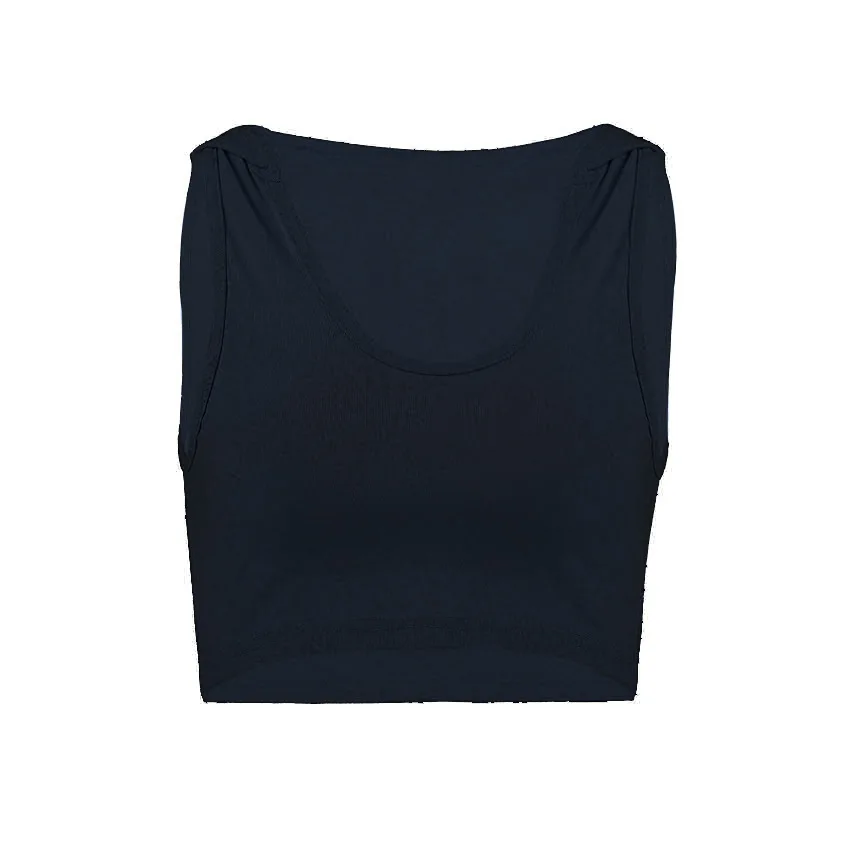 Женские однотонные укороченный топ с капюшоном без рукавов свитер ...