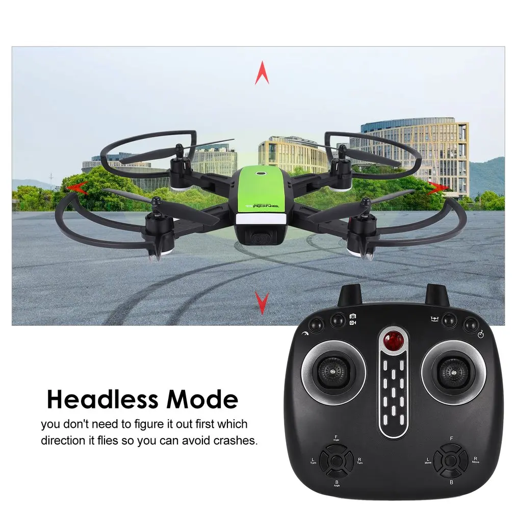 2,4 г FPV складной gps Радиоуправляемый Дрон умный Квадрокоптер с 0.3MP/720P Регулируемая Wifi камера в реальном времени высота удерживает Безголовый режим игрушки