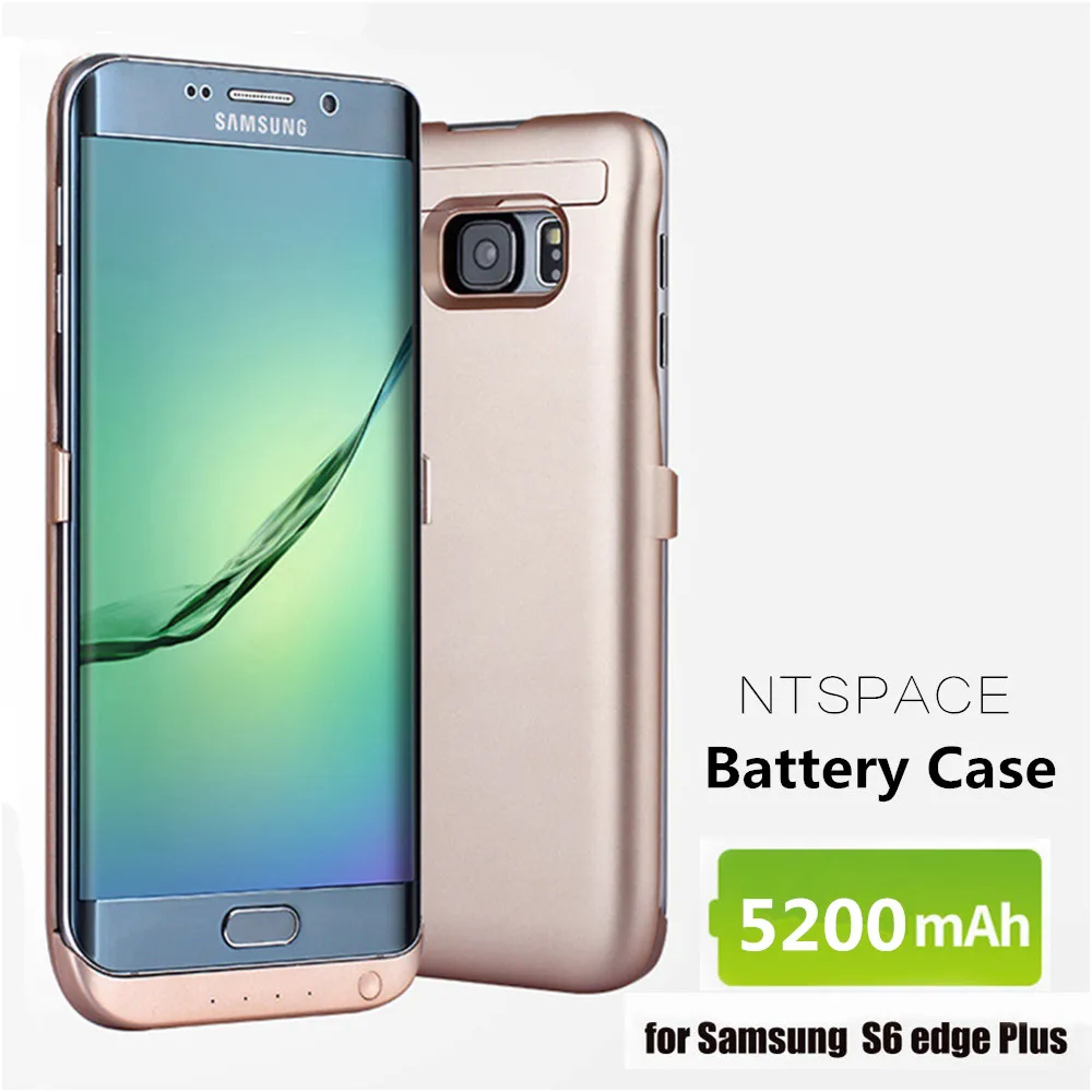 

NTSPACE For Samsung Galaxy S6 edge Plus G9280 Power Bank Charger Case 5200mAh External Battery Charger Cases Powerbank Cover