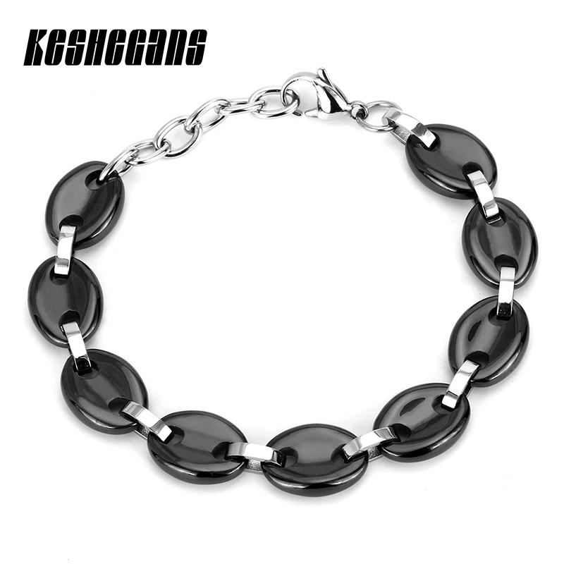 New Fashion Design Round Ceramic Charm Bracelet Classic Black White Color For Women Girl Bracelet Bangle Wedding Bridal Jewelry New Fashion Design Round Ceramic Charm Bracelet Classic Black White Color For Women Girl Bracelet Bangle Wedding Bridal Jewelry