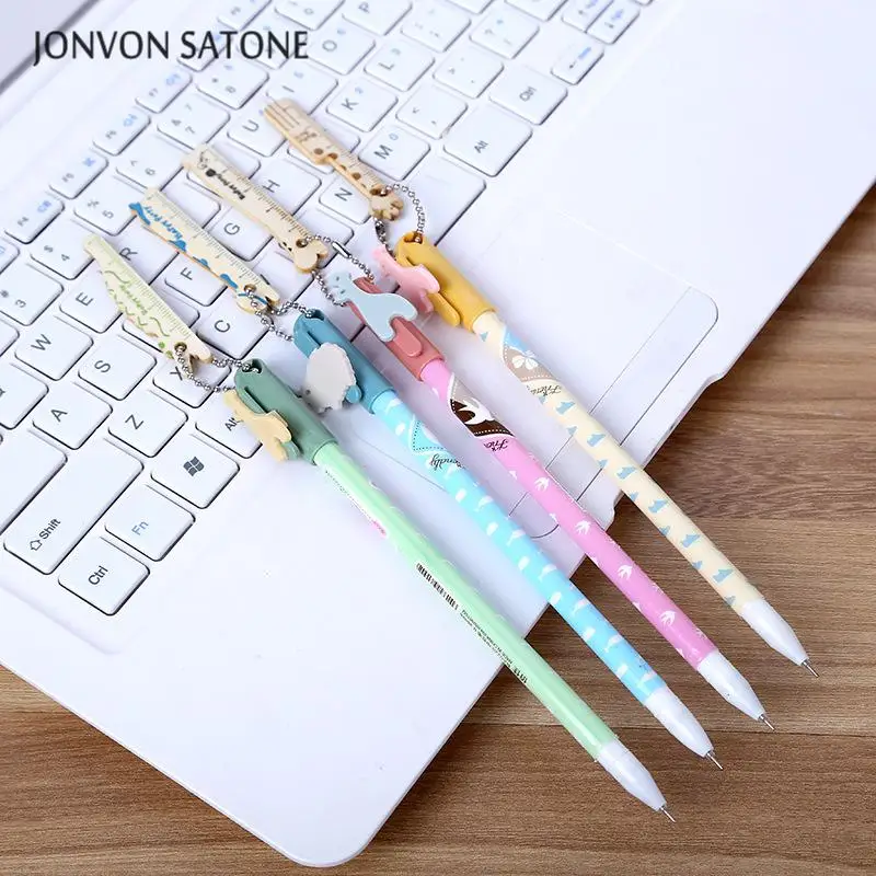 

Jonvon Satone 24 Pcs Cute Cartoon Neutral Pen With Pendant Needles Writing Pen Size Pendant Gel Fountain Pens Stationery Items