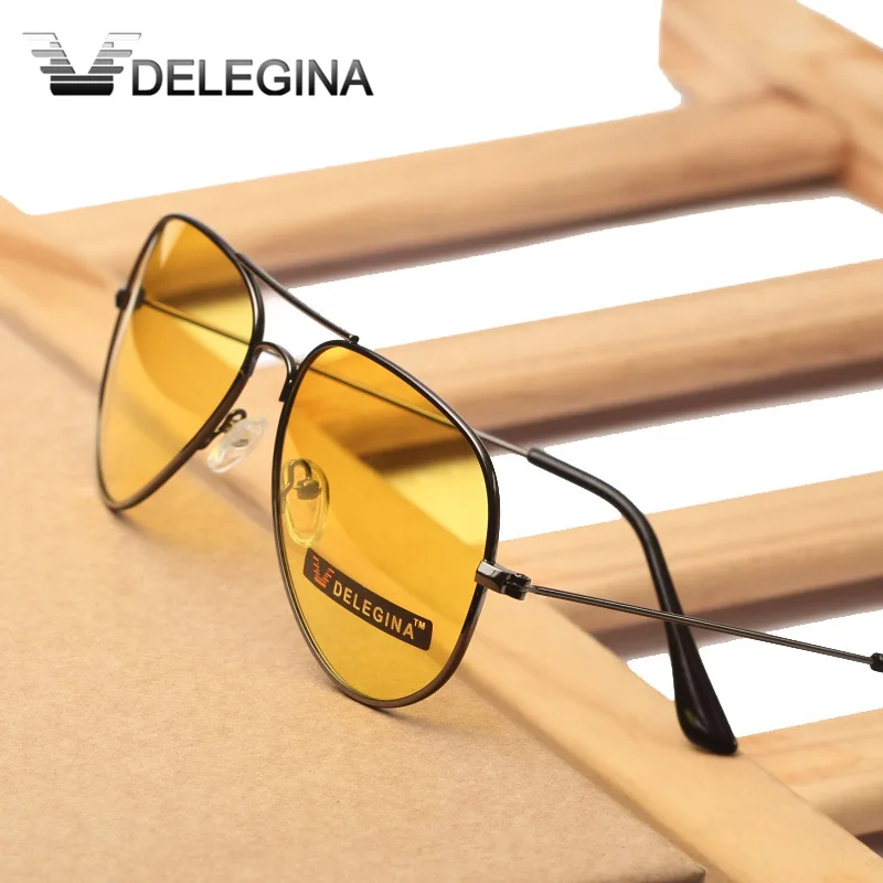 

Night Vision Polarized Driving Glasses Brand Designer Aviation Unisex Yellow Sunglasses Fishing
