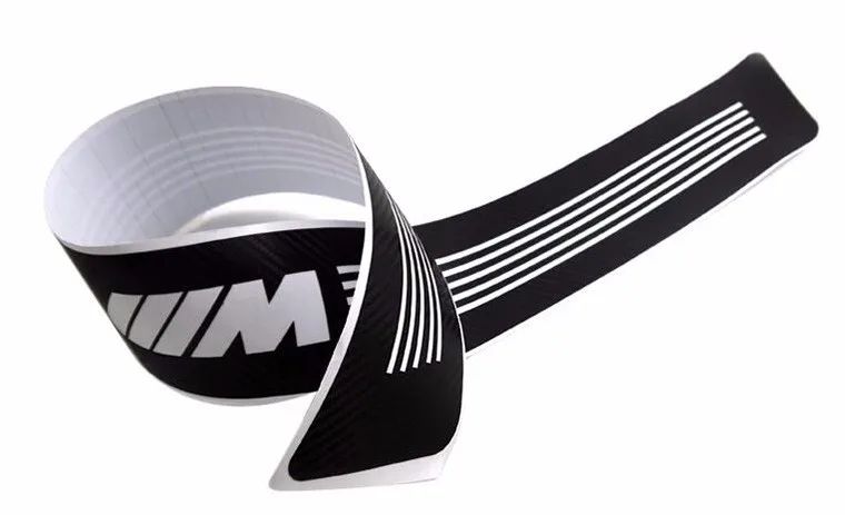 M Carbon Fiber Car Rear Bumper Protector Sticker Styling M Performance Vinyl Decal For BMW M3 M5 1 3 5 7 Series E36 E39 E46 (9)