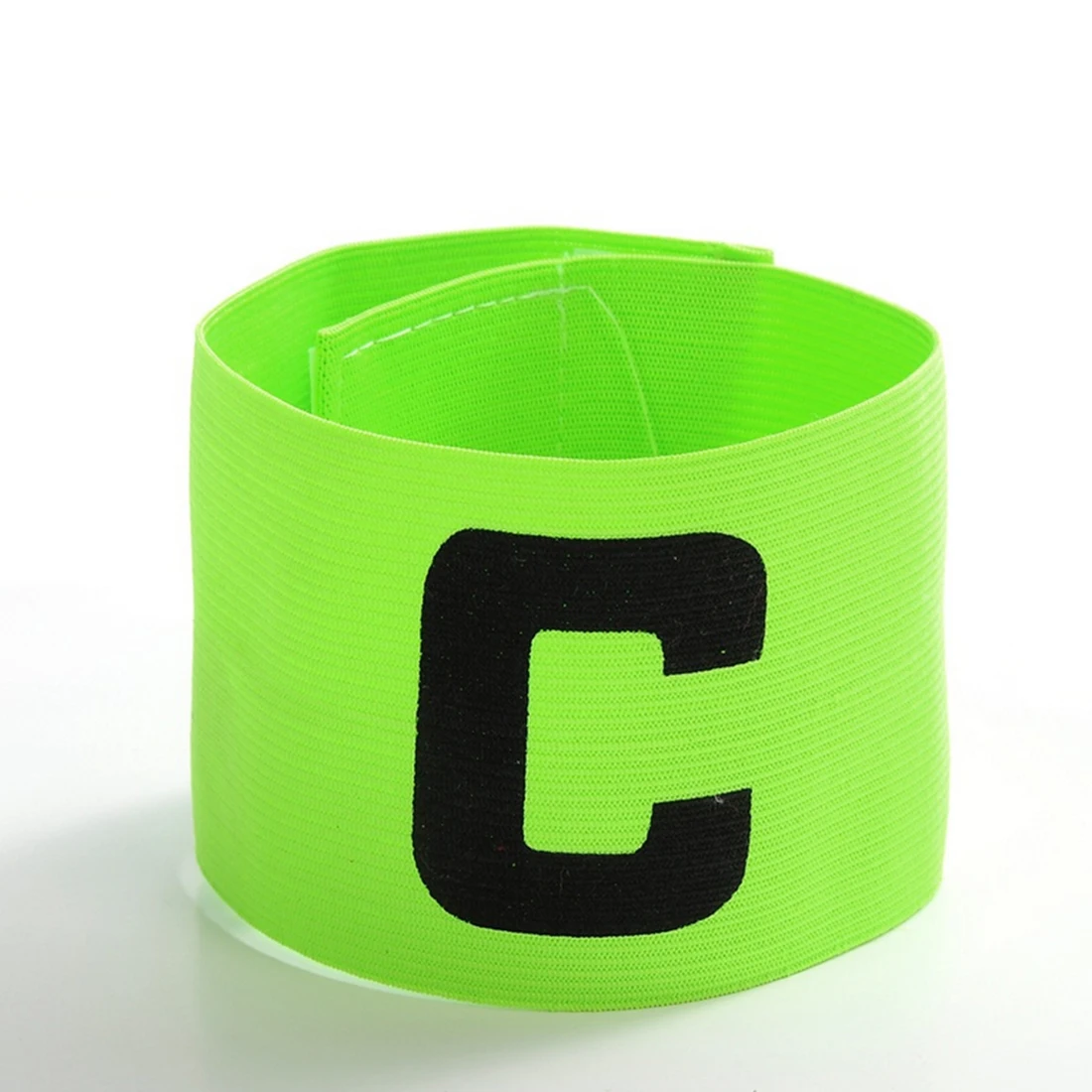 

10Pcs Flexible Armband Soccer Captain Adjustable Sports C Printing Armband Football Fans Souvenir - Green