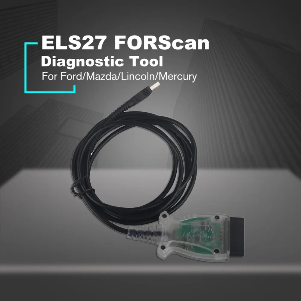 ELS27 FORScan V2.2.6 OBD2 USB Сканер диагностический кабель для Ford/Mazda/Lincoln/Mercury считыватель кодов инструменты J2534 FTDI адаптеры