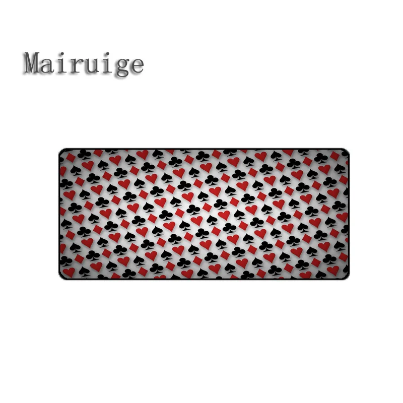 Mairuige Poker cards Style Game Popular Gaming Mouse Pad card Series Mousepad Pc Laptop Table Desk Mats Large Size Diy
