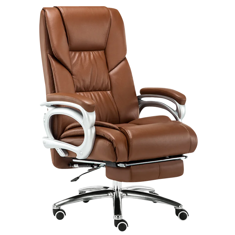  Office Chair Multifunction Office Computer Cowhide Chair Swivel Reclining Boss Chair Household Gami